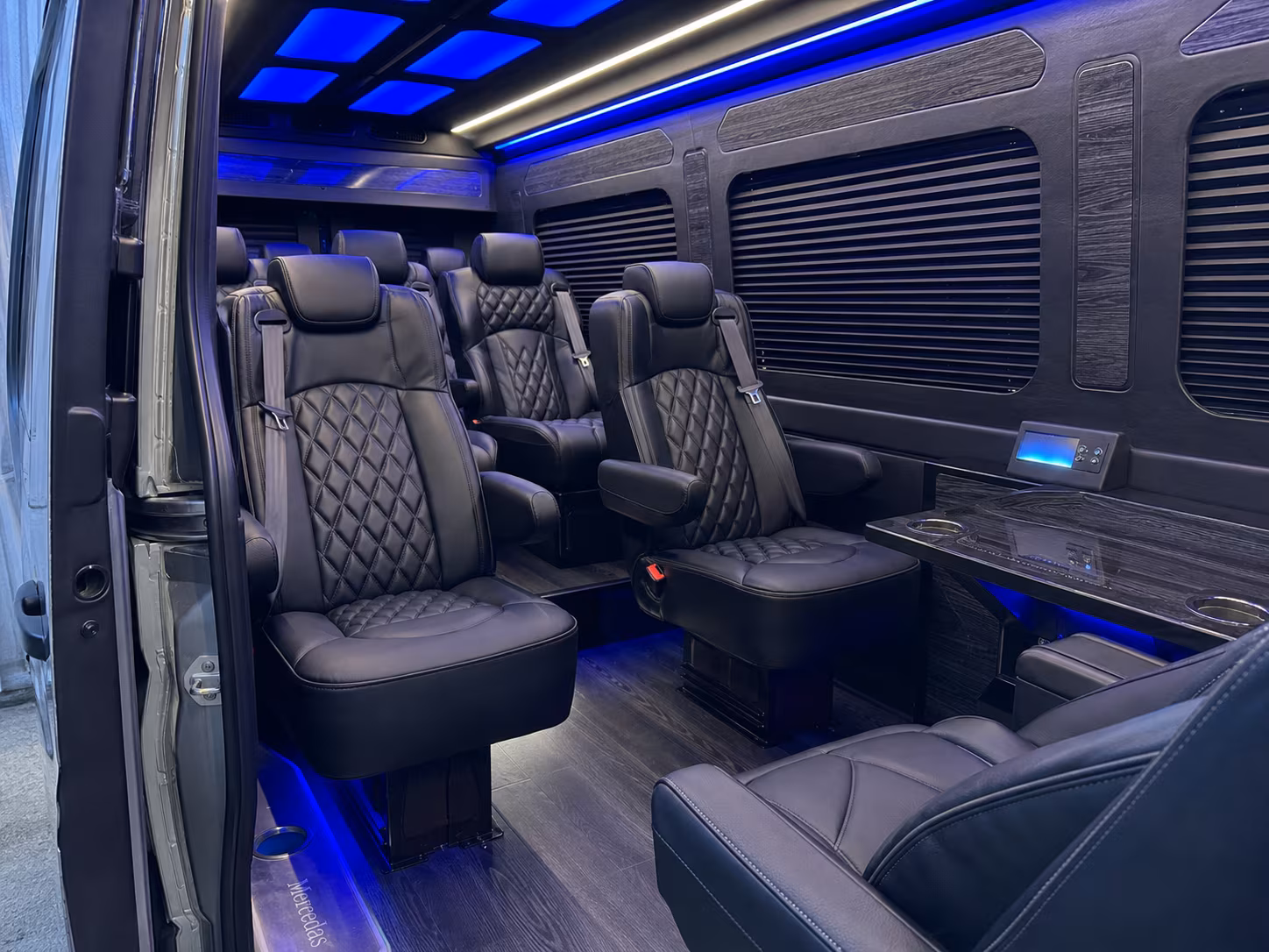Costa Mesa Airport Shuttle & Transportation party bus exterior