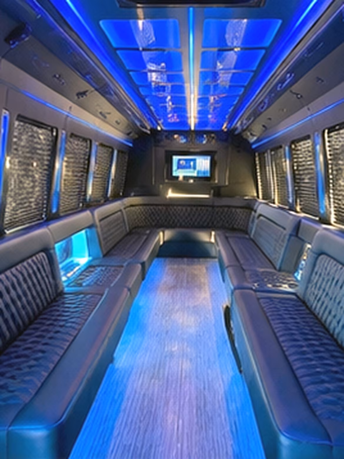 Costa Mesa Concert & Music Festival Transportation party bus interior