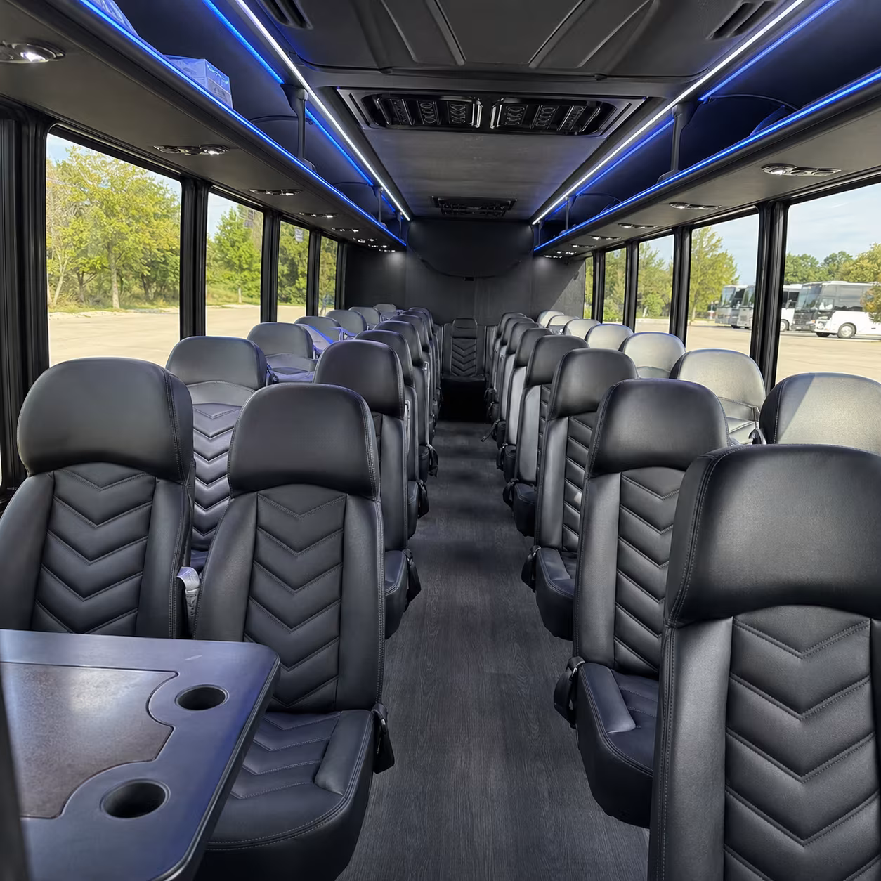 Costa Mesa Corporate Transportation party bus exterior