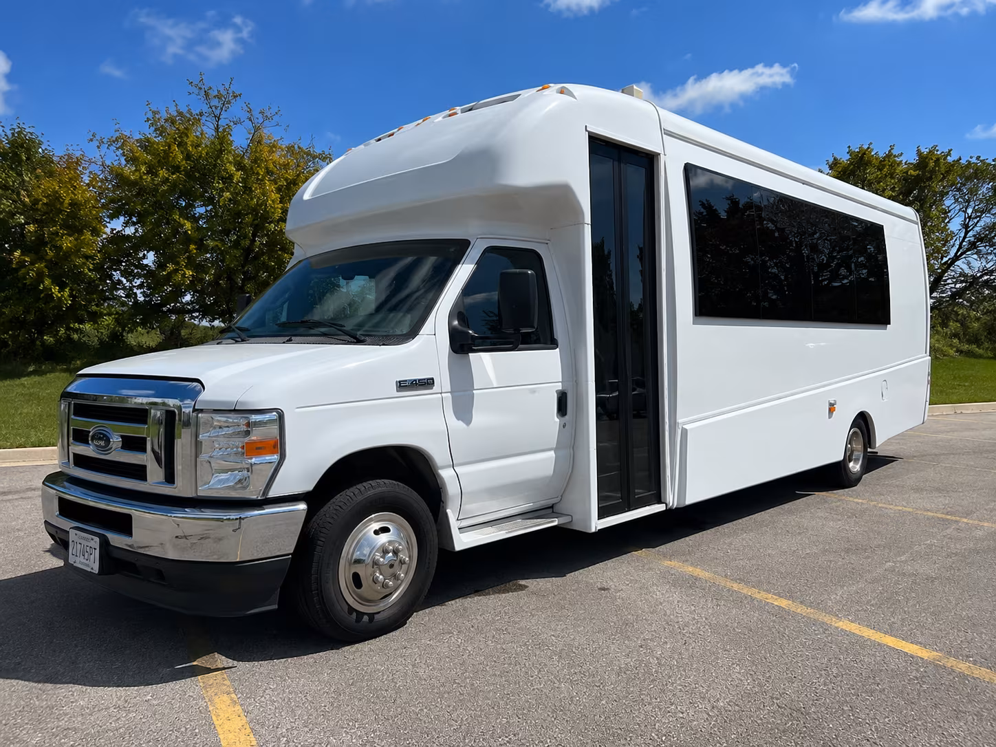 Costa Mesa Private Event Transportation party bus exterior