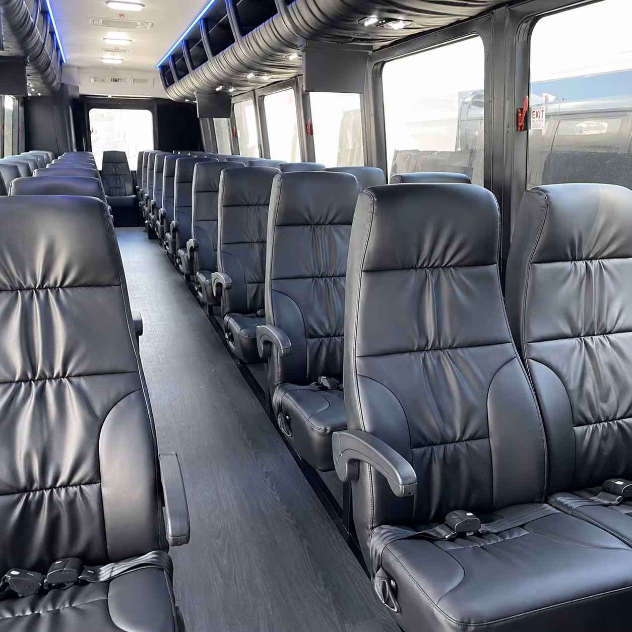 Costa Mesa School Event Transportation party bus exterior