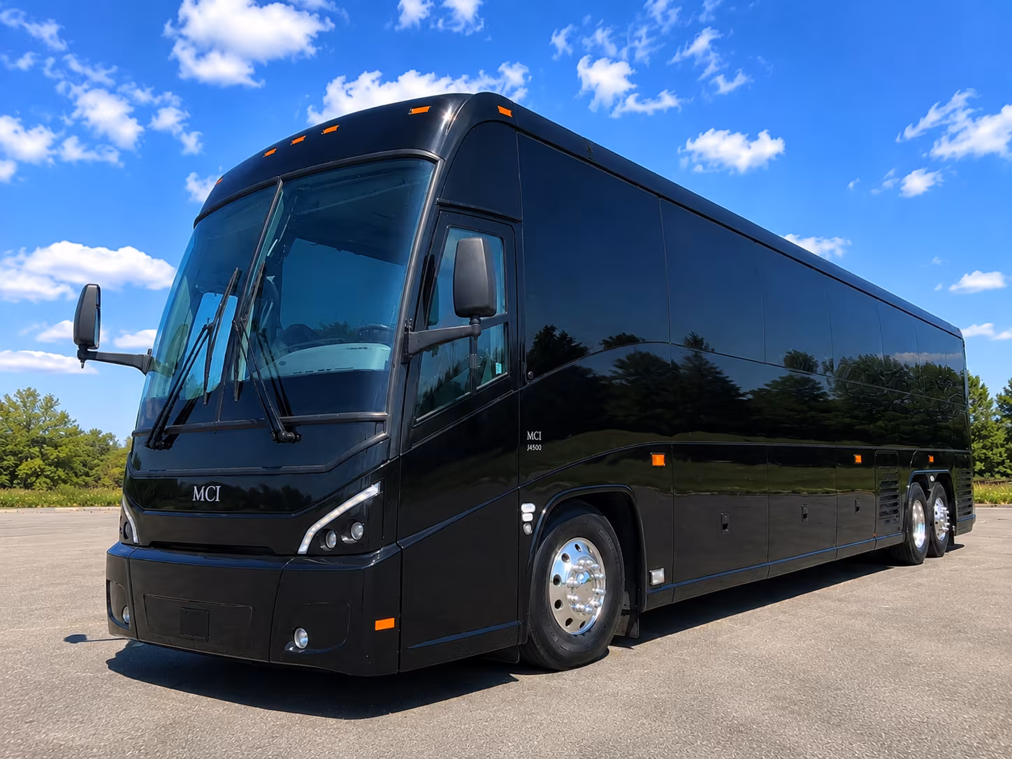 Costa Mesa School Event Transportation party bus exterior