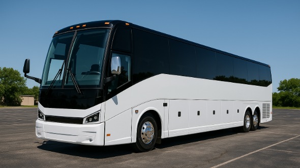 Exterior of Charter Bus Company Fountain Valley's 40 Passenger Party Bus in Fountain Valley